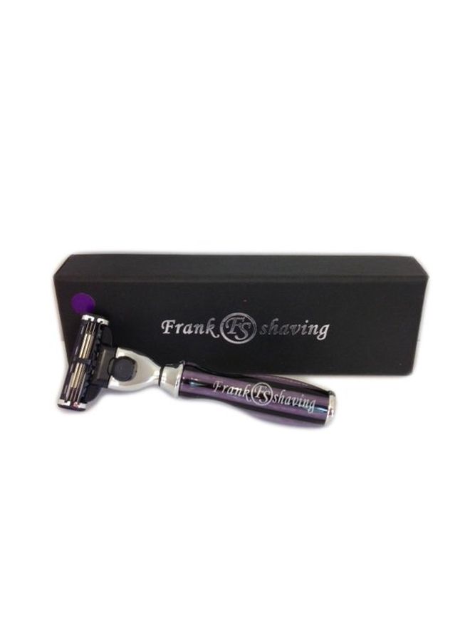 Triple Blade Razor Purple/White