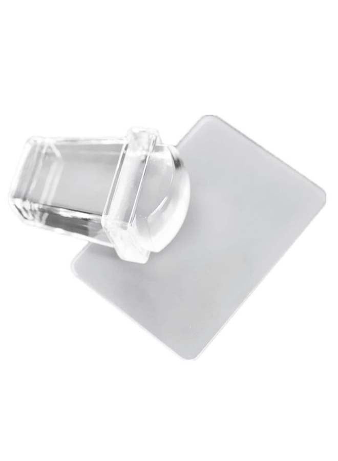 Nail Art Stamper With Scraper Clear