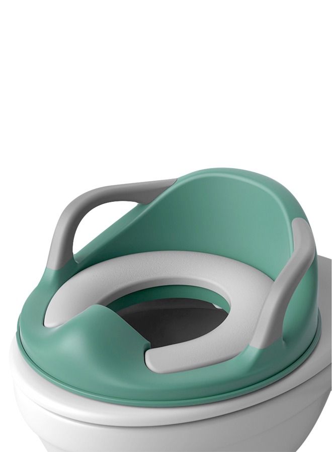 Melo Baby Potty Seat For Western Toilets Kids Toilet Potty Training Seat For Baby With Handle Cushion Lock Kids Potty Chair Kids Potty Seat For Baby Kids 1 To 8 Years Boys Girls Green