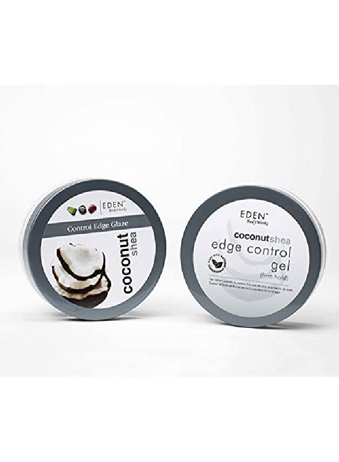 Coconut Shea Control Edge Glaze ; 6 Oz ; Firm Hold No Build Up Moisturize Add Shine Packaging May Vary