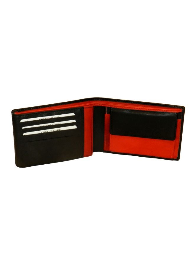 Mens Bi-Fold Wallet Black/Red