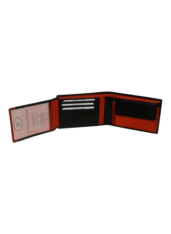 Mens Bi-Fold Wallet Black/Red