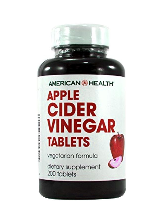 Pack Of 2 Apple Cider Vinegar Dietary Supplement - 200 Tablets