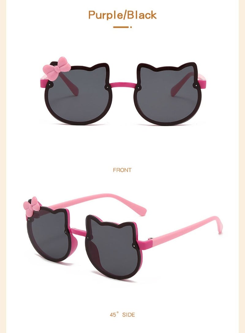 Cute Candy Color Kitty Cat UV Protection Kids Sunglasses