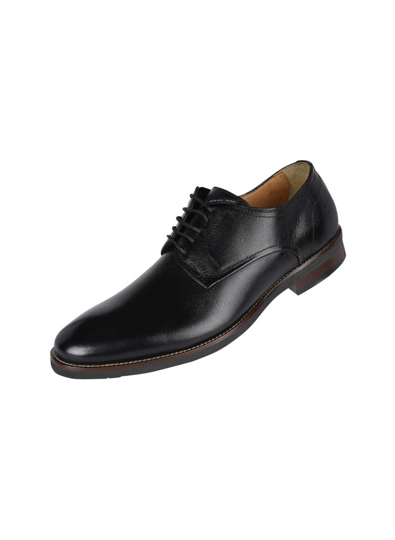 032-88 Democrata Mens Metropolitan Roy Black Leather Shoe 282101-001