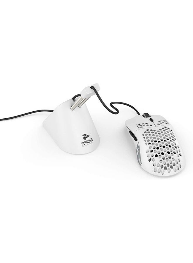 Glorious Model O - Minus Wired Gaming Mouse - RGB 58g Superlight Ergonomic Gaming Mouse - Backlit Honeycomb Shell Design Gaming Mice (Matte White)