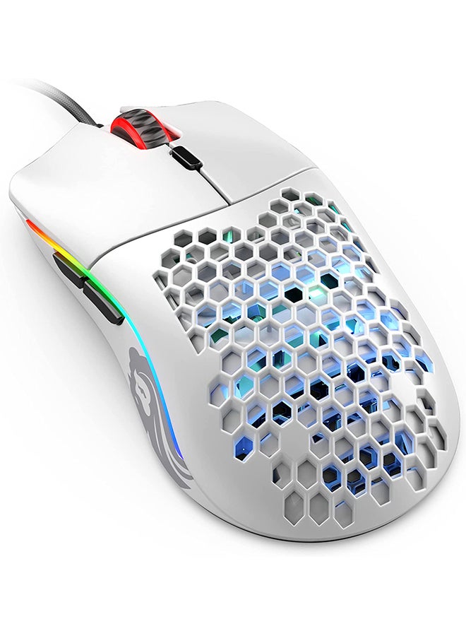 Gaming Wired Mouse Model O - Matte White