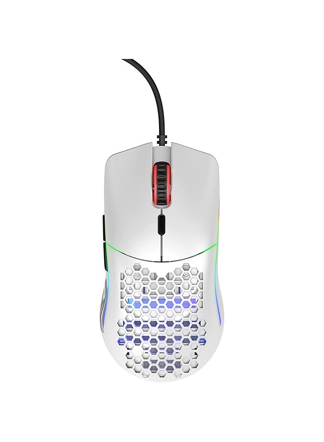 Gaming Wired Mouse Model O - Matte White