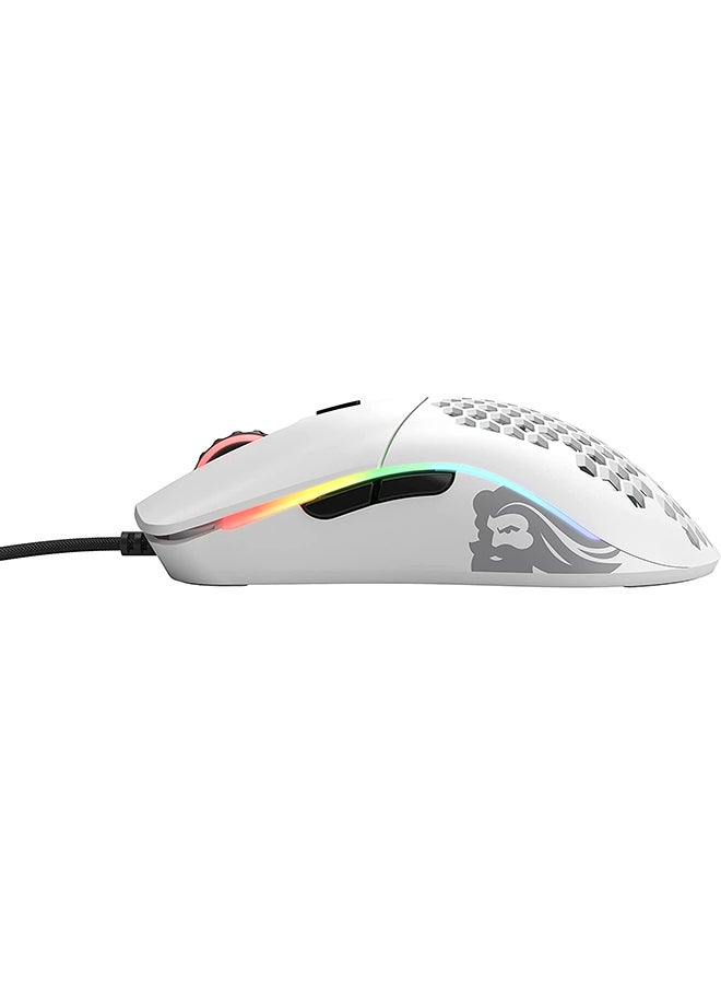 Gaming Wired Mouse Model O - Matte White