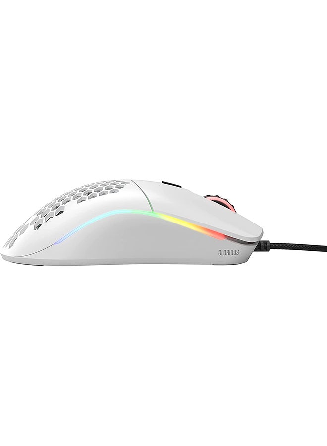 Gaming Wired Mouse Model O - Matte White