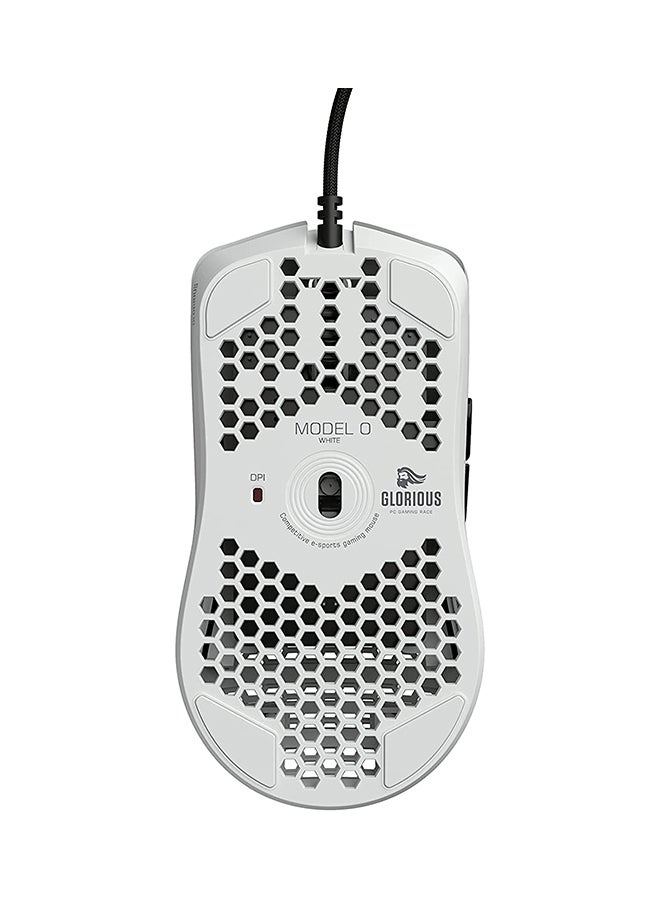 Gaming Wired Mouse Model O - Matte White