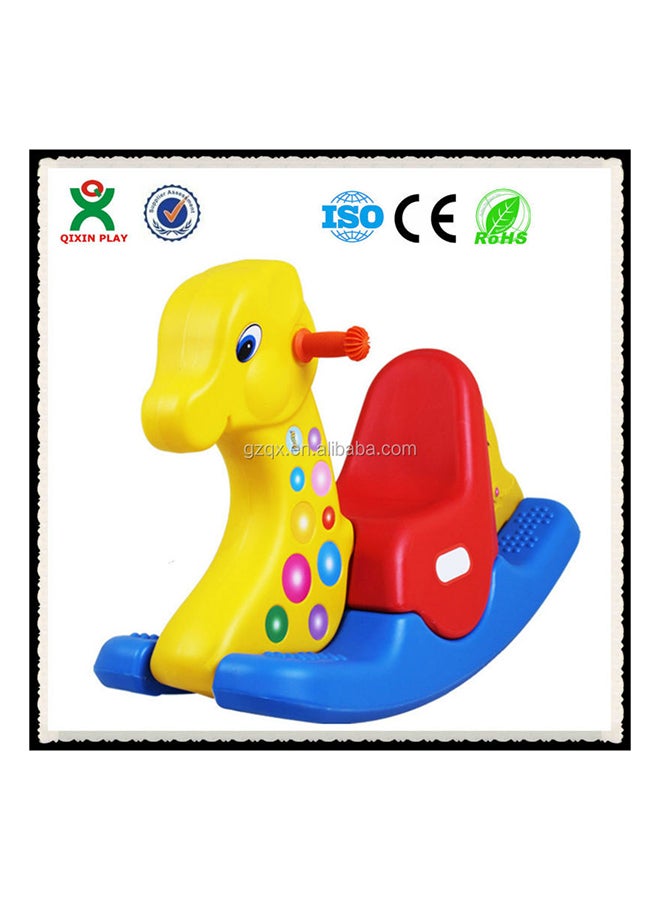 Plastic Giraffe Rocking Horse For Kids 84x30x53cm