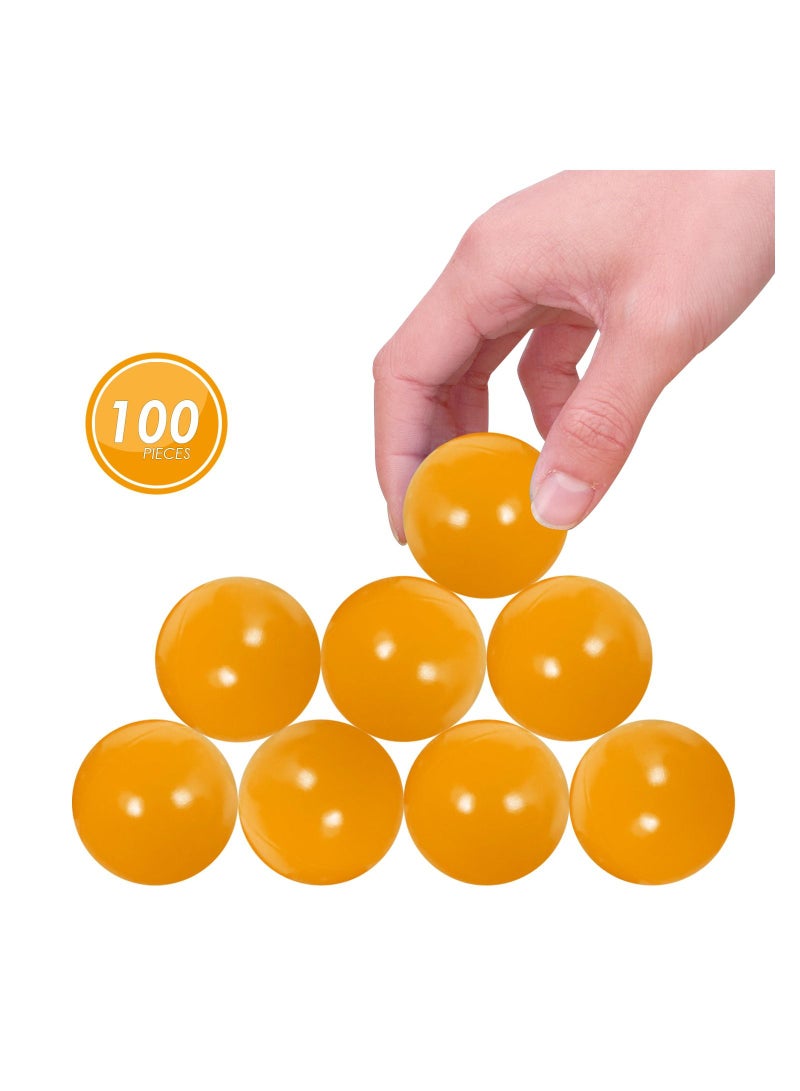 100pieces Orange Soft Plastic Ocean Fun Balls for Baby Kids Tent Swim Pit 7cm