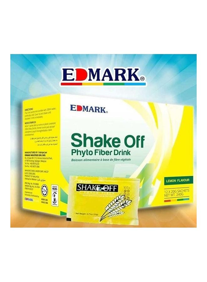 Shake Off Phyto Fiber Drink Lemon Flavour 12x 20g Sachets