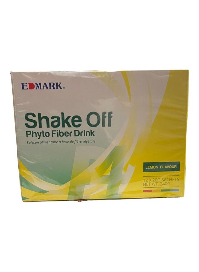 Shake Off Phyto Fiber Drink Lemon Flavour 12x 20g Sachets