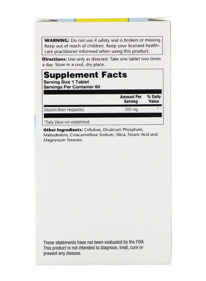 Diosmin Plant-Based Flavonoid Vein Health Support - 60 Tablets