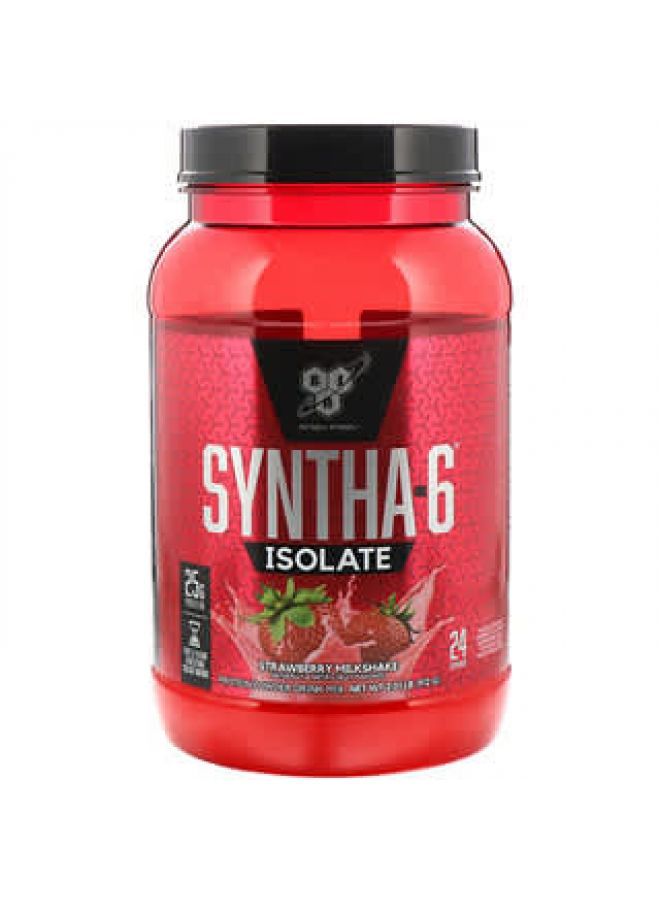 BSN Syntha-6 Isolate Protein Powder Drink Mix Strawberry Milkshake 2.01 lbs (912 g)