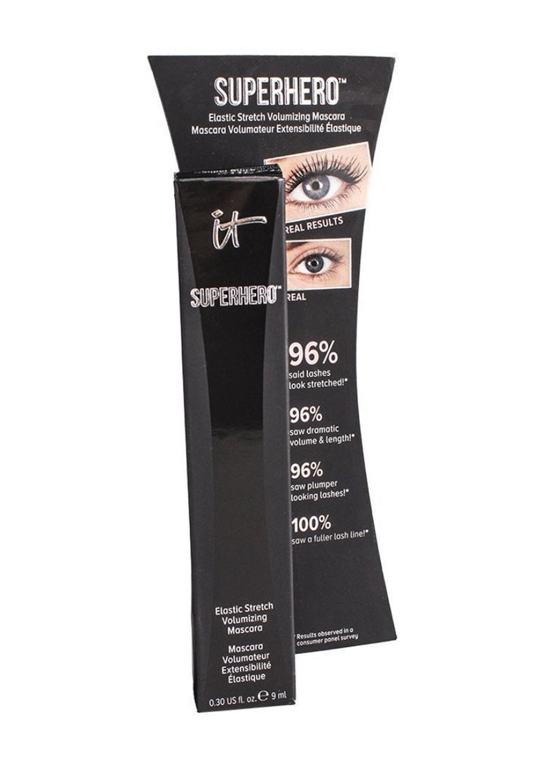 Superhero Elastic Stretch Volumizing Mascara Super Black