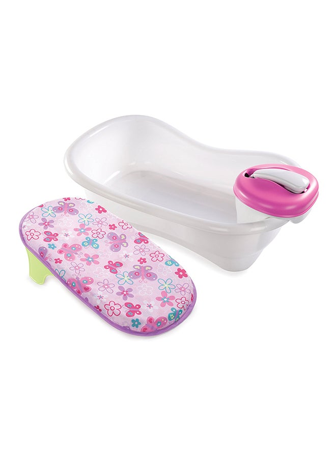 Newborn-To-Toddler Bath Center And Shower, 0+ M - Pink/White/Blue