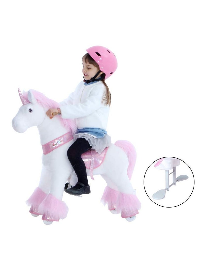 Official Licensed Kids Riding Horse Toy No Battery No Electricity Indoor and Outdoor best Gift for Kids 3 to 5 years - Small Unicon