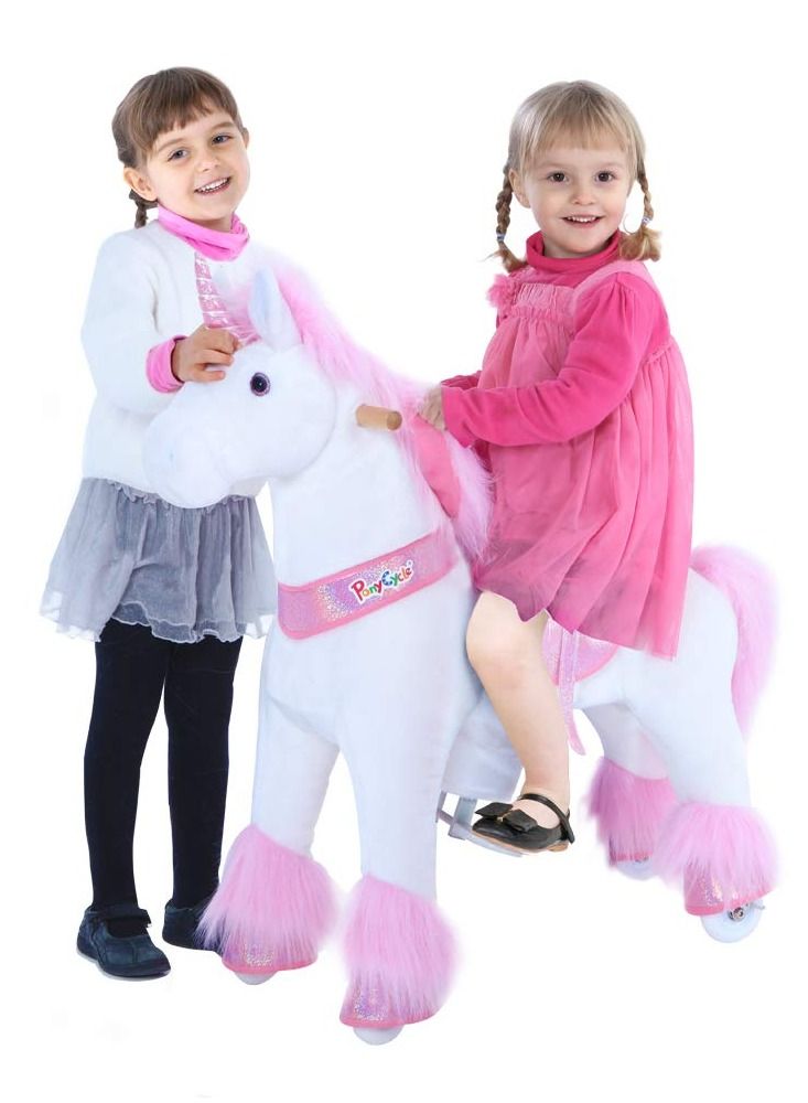 Official Licensed Kids Riding Horse Toy No Battery No Electricity Indoor and Outdoor best Gift for Kids 3 to 5 years - Small Unicon