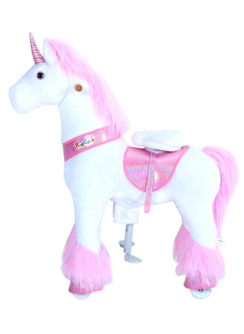 Official Licensed Kids Riding Horse Toy No Battery No Electricity Indoor and Outdoor best Gift for Kids 3 to 5 years - Small Unicon