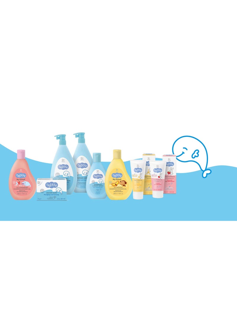 Baby Shampoo and Shower Banana Gel Head to Toe No Tear Free of Paraben Sulphate and Dyes 250ml