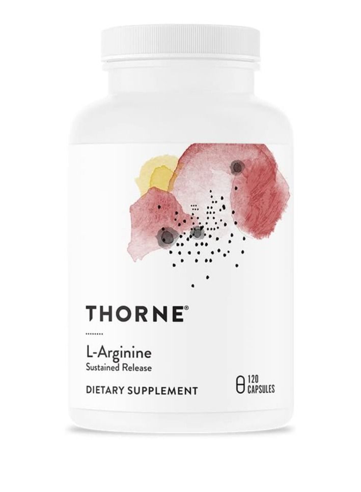 L-Arginine - Sustained-Release - 120 Capsules Dietary Supplement
