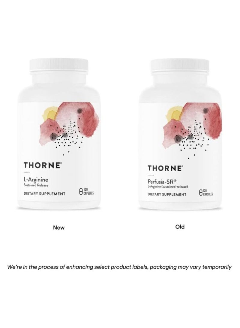 L-Arginine - Sustained-Release - 120 Capsules Dietary Supplement