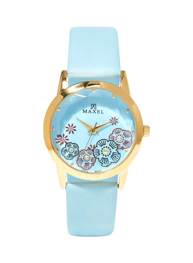 Girls' Water Resistant Analog Watch MX483 - 32 mm - Blue