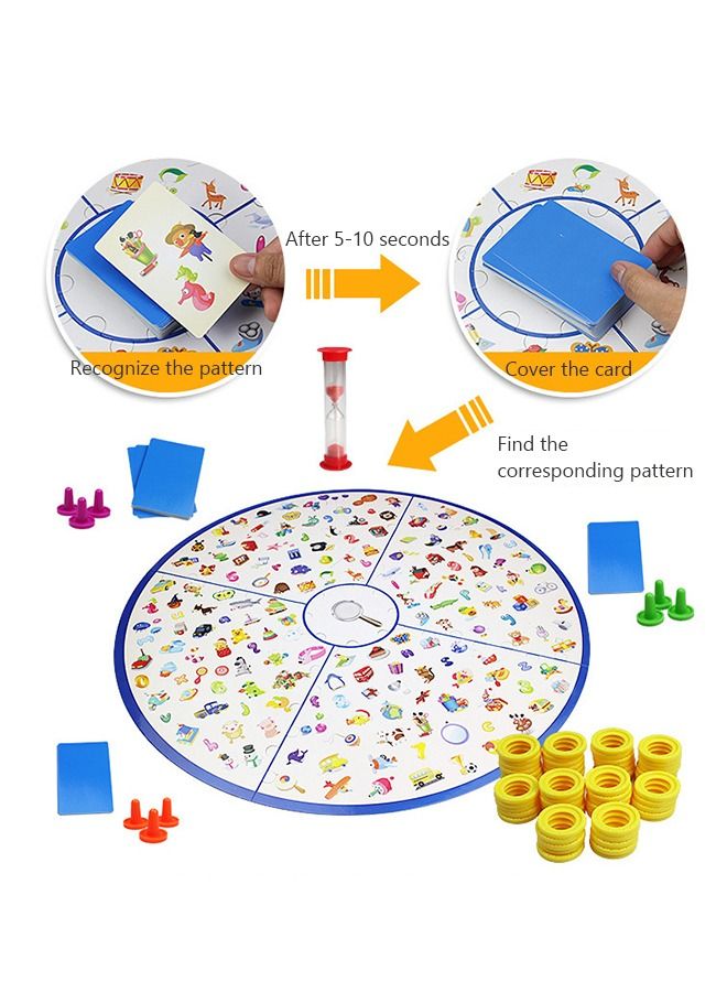 Matching Memory Board Game, Little Detective Card Games for Kids and Family with A Foldable Mat, Preschool Learning and Educational Toy  23 Inches