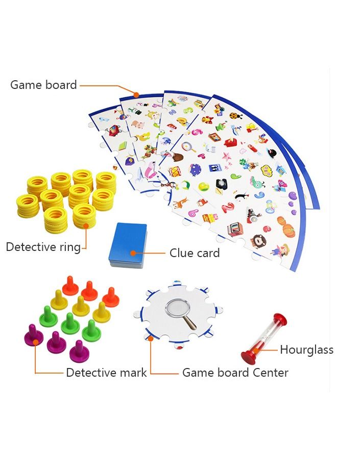 Matching Memory Board Game, Little Detective Card Games for Kids and Family with A Foldable Mat, Preschool Learning and Educational Toy  23 Inches