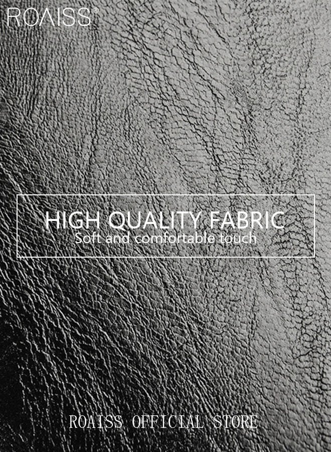 Retro Elegant Handbag Advanced Leather Unique Chic All-Match Large Capacity One Shoulder/Crossbody Messenger Bag for Women/Mother/Girl Friend Gift Waterproof Black