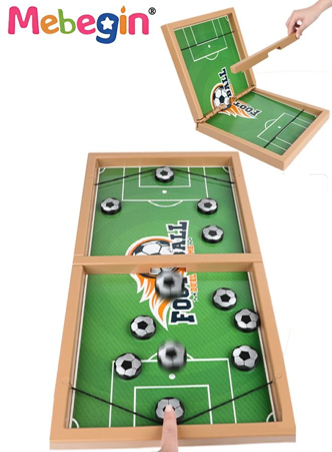 Sling Puck Game Toys,Foldable Foosball Winner Board Games, Hockey Table Puck Party Game Parent-child Interactive Toy For Kids Adults Family Party Large Size