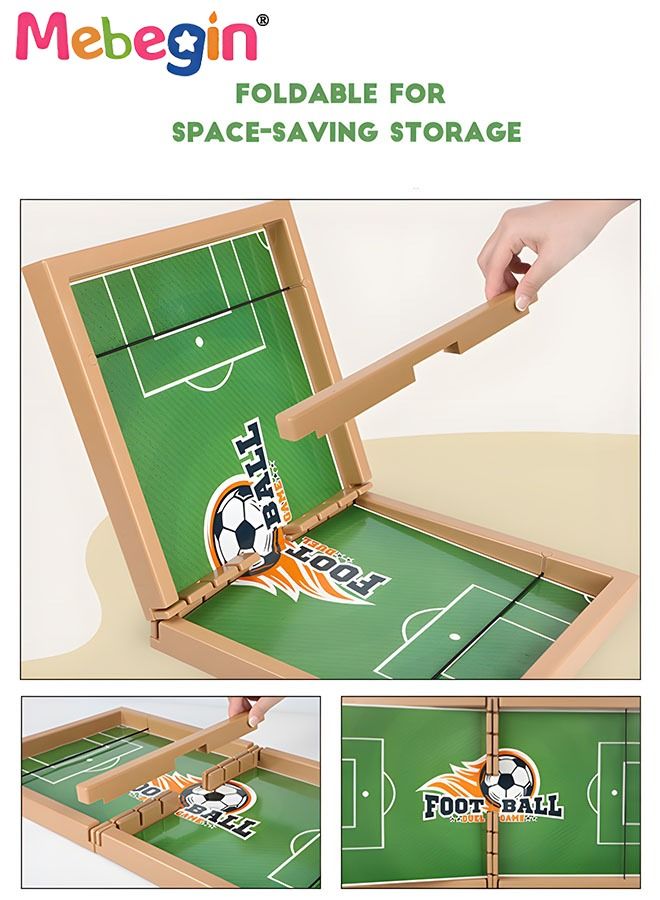 Sling Puck Game Toys,Foldable Foosball Winner Board Games, Hockey Table Puck Party Game Parent-child Interactive Toy For Kids Adults Family Party Large Size