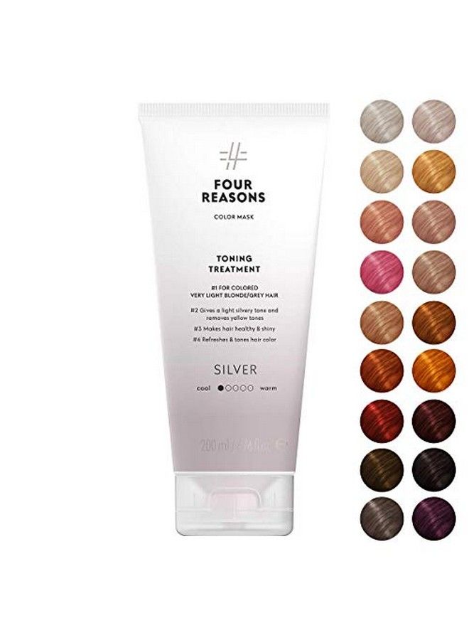 Color Mask Silver (19 Colors) Toning Treatment Color Depositing Conditioner Tone & Enhance Colortreated Hair Semi Permanent Hair Dye Vegan And Crueltyfree 6.76 Fl Oz