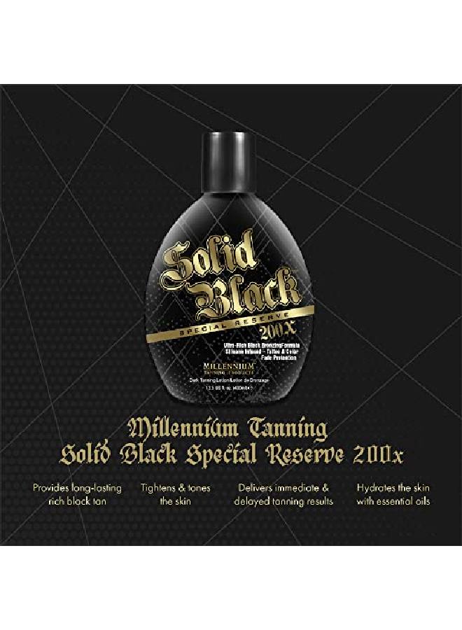 Millennium Tanning Solid Black Special Reserve 200X Tanning Lotion 135 Ounces 2Pack