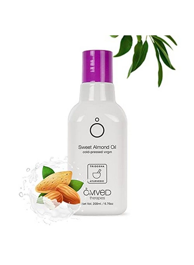 Organic Sweet Almond Virgin Oil 100% Pure & Coldpressed 200 Ml