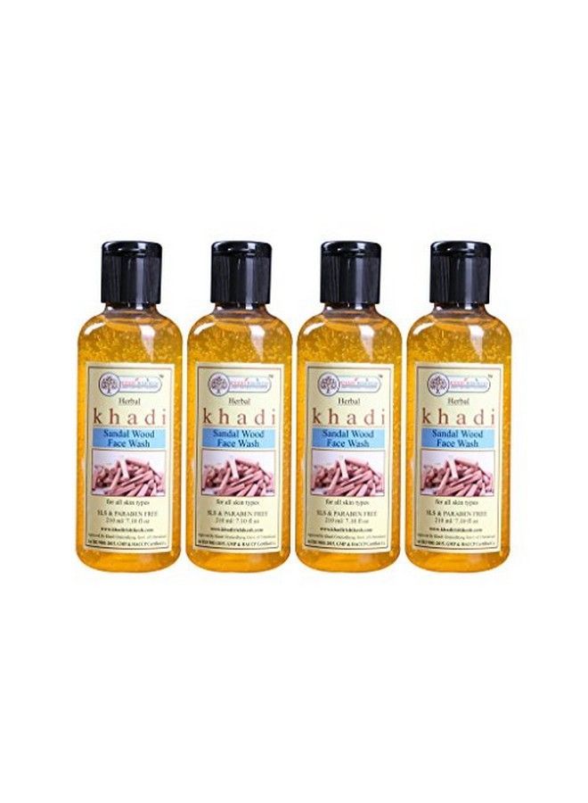 Herbal Sandalwood Face Wash Combo Set Pack Of 210Ml X 4 (840Ml)