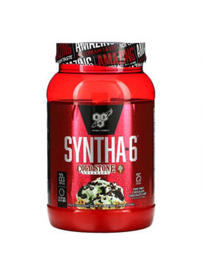 BSN Syntha-6 Cold Stone Creamery Mint Mint Chocolate Chocolate Chip 2.59 lb (1.17 kg)