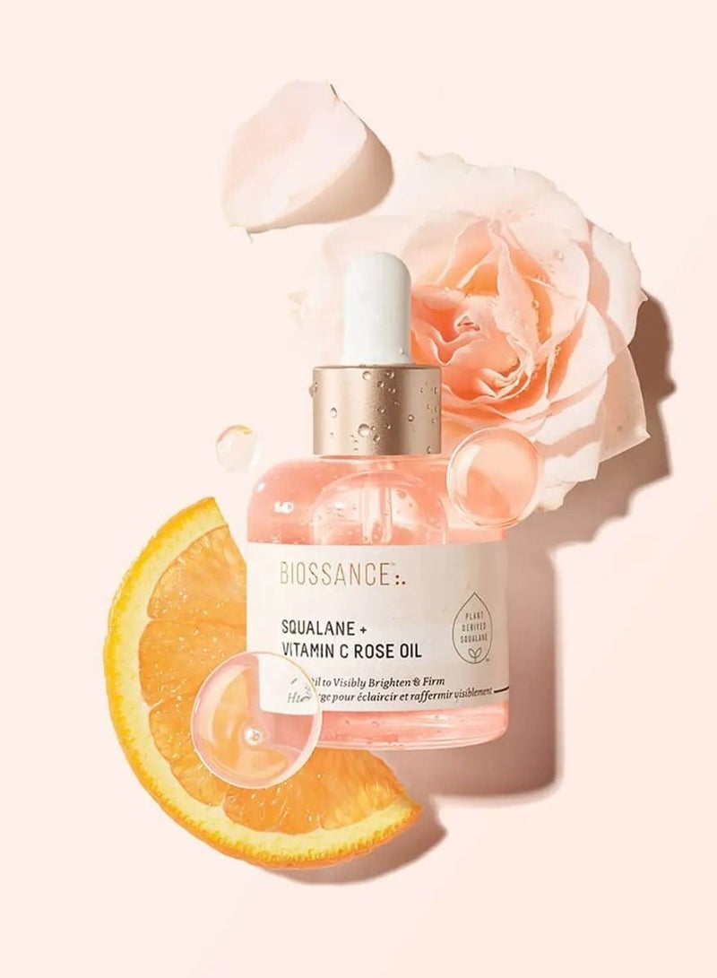 BIOSSANCE SQUALANE AND VITAMIN C ROSE OIL 30ML