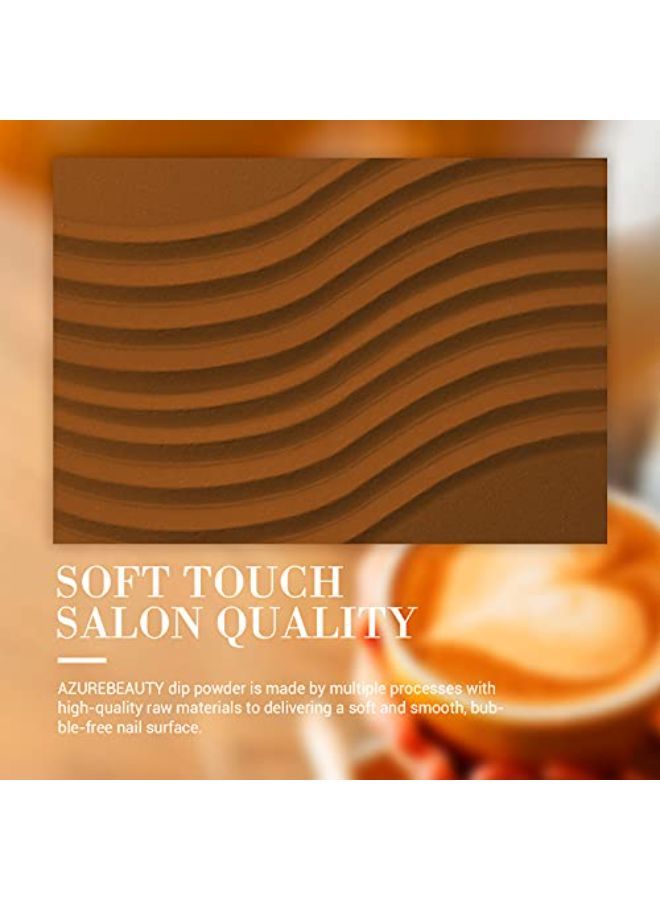 Nail Dip Powder Set 6 Pcs Dark Brown Color Fall Dipping Powder Nail French Manicure Diy Salon Home Gifts For Women No Need Nail Lamp Cured