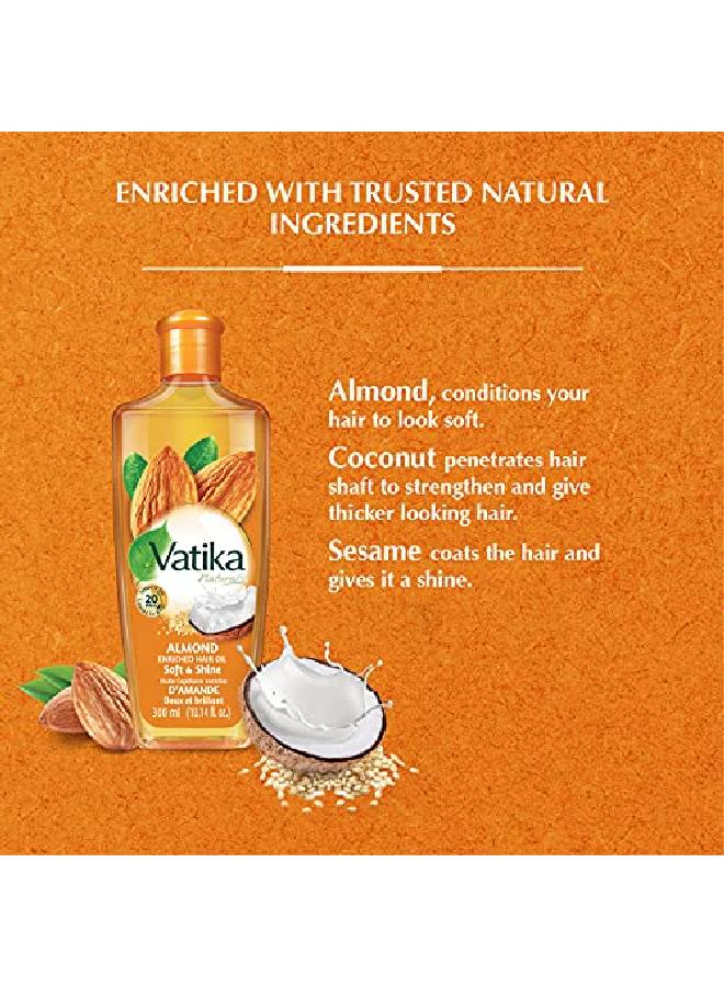 Vatika Naturals Enriched Hair Oil (Almond)