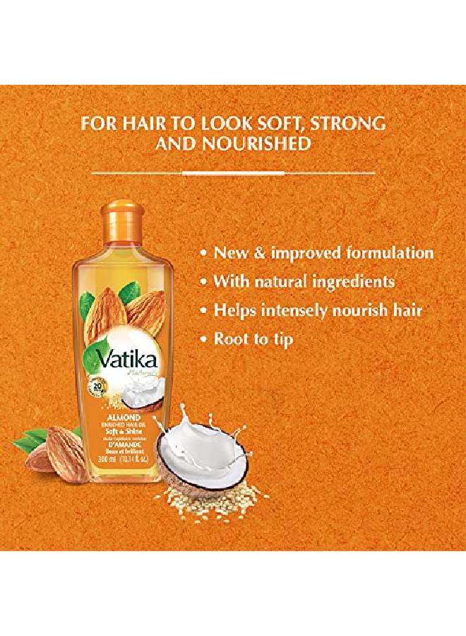 Vatika Naturals Enriched Hair Oil (Almond)