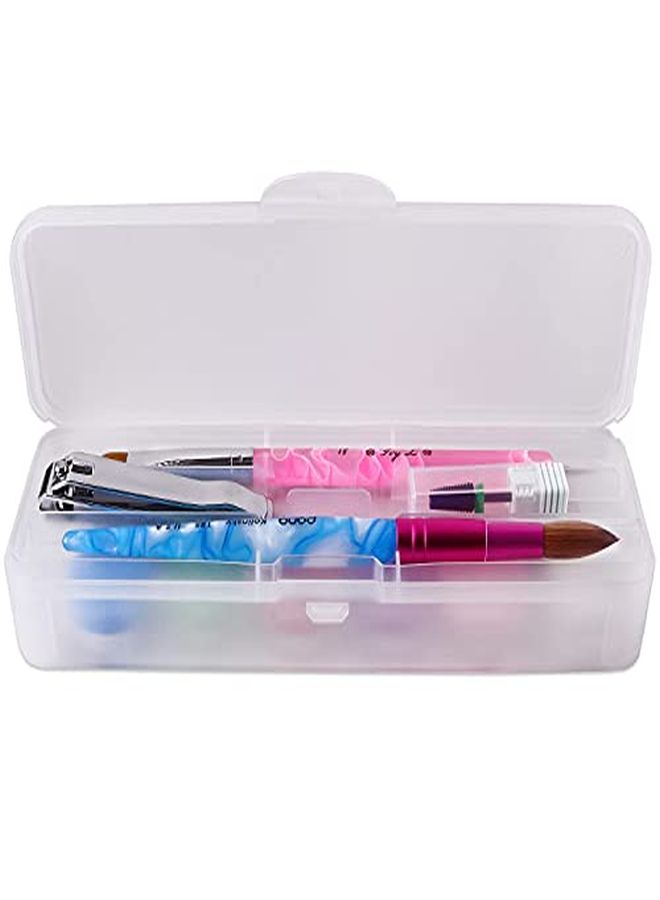Frosted Doublelayer Personal Storage Case For Professional Nail Art Pens Nail Brush Tools Storage Box Container Case Box