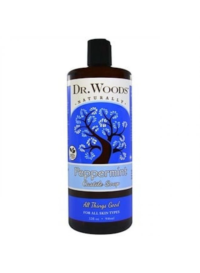 Dr. Woods Peppermint Castile Soap 32 fl oz 946 ml