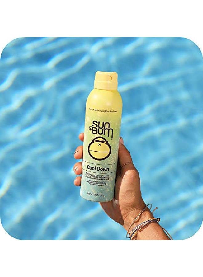 Cool Down Aloe Vera Spray | Vegan And Hypoallergenic After Sun Care With Cocoa Butter To Soothe And Hydrate Sunburn Pain Relief | 6 Oz