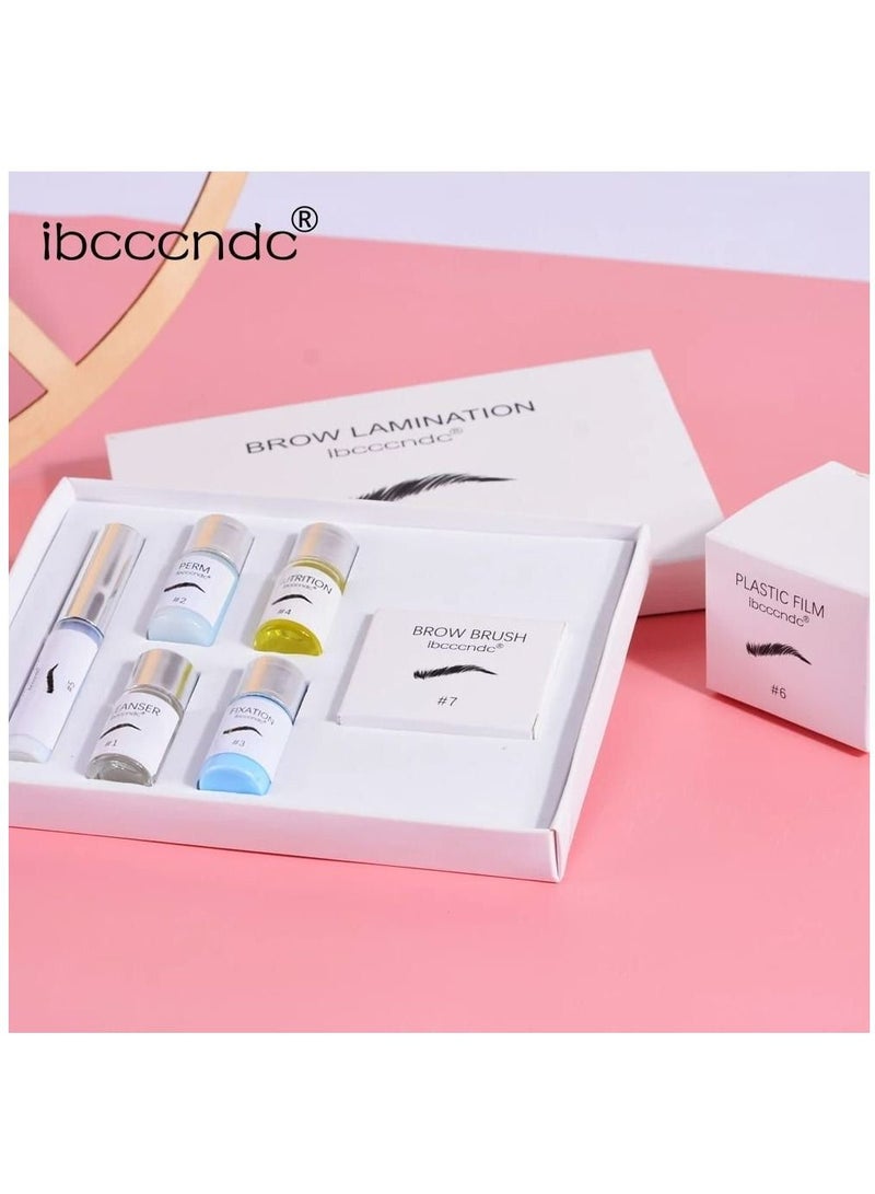 Eyebrow Lamination Kit Professional Instant Eyebrow Lift Kit for Fuller and Messy Eyebrows Lasts 8 Weeks, Ideal for Salon Home DIY