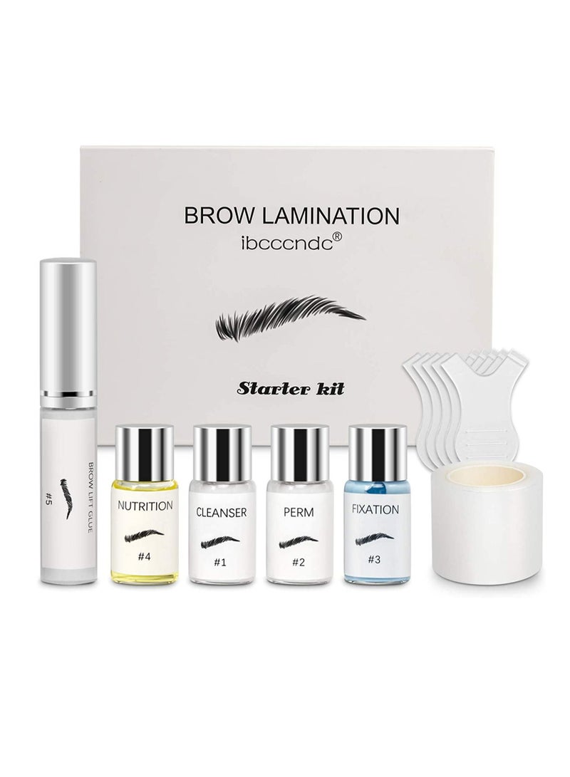 Eyebrow Lamination Kit Professional Instant Eyebrow Lift Kit for Fuller and Messy Eyebrows Lasts 8 Weeks, Ideal for Salon Home DIY