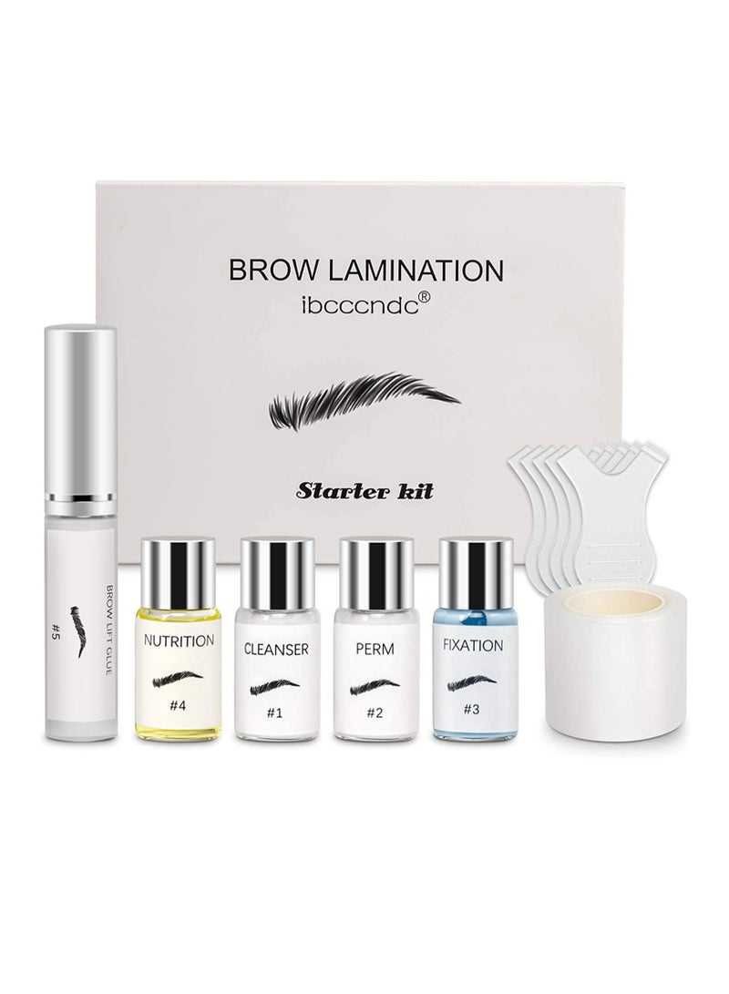 Eyebrow Lamination Kit Professional Instant Eyebrow Lift Kit for Fuller and Messy Eyebrows Lasts 8 Weeks, Ideal for Salon Home DIY